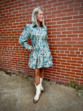 Dusty Teal Breeze Dress