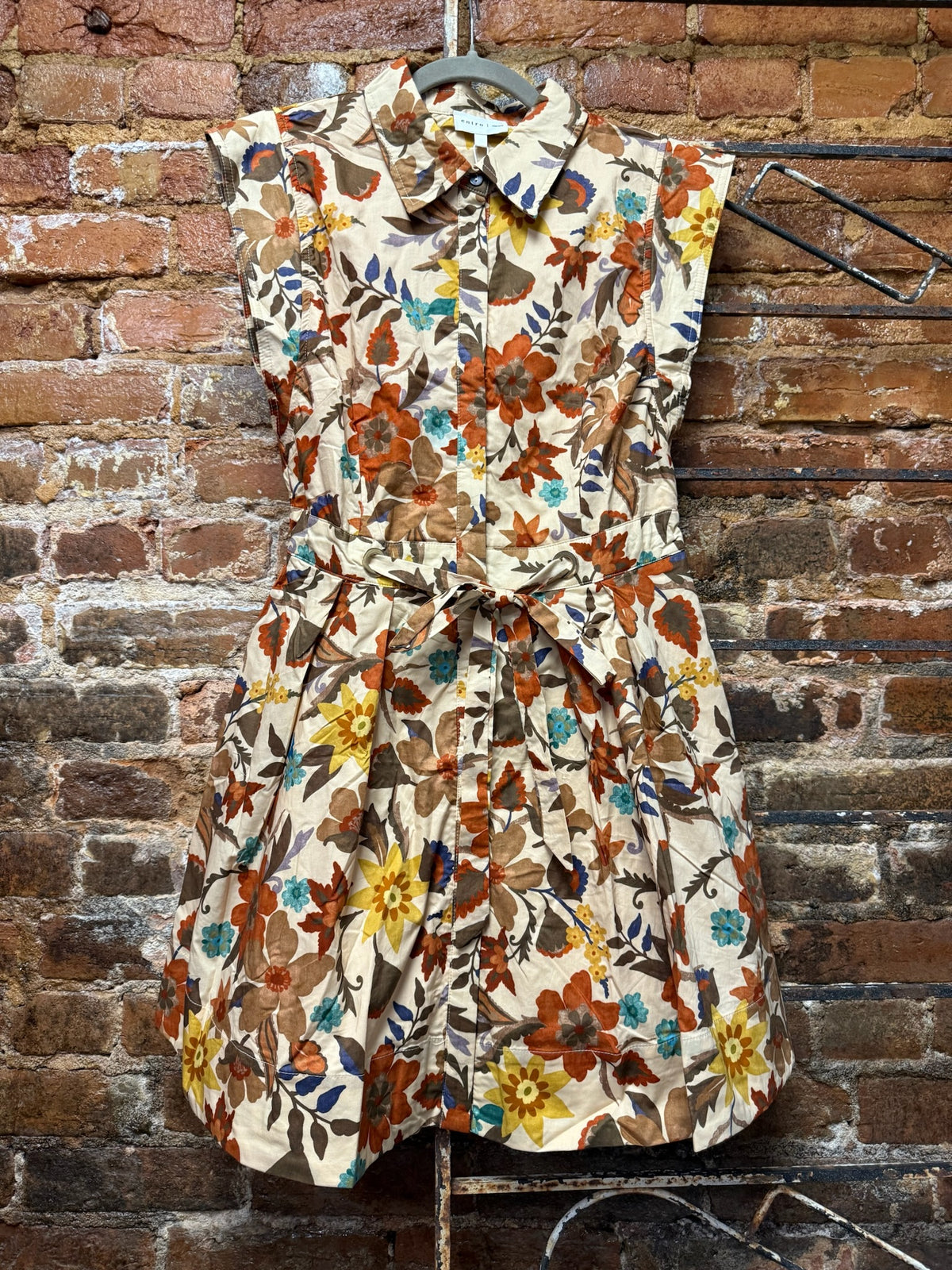 Falling Leaves Sleeveless Dress